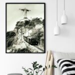 Quadro Decorativo Cristo Redentor Retro - 70x50 cm