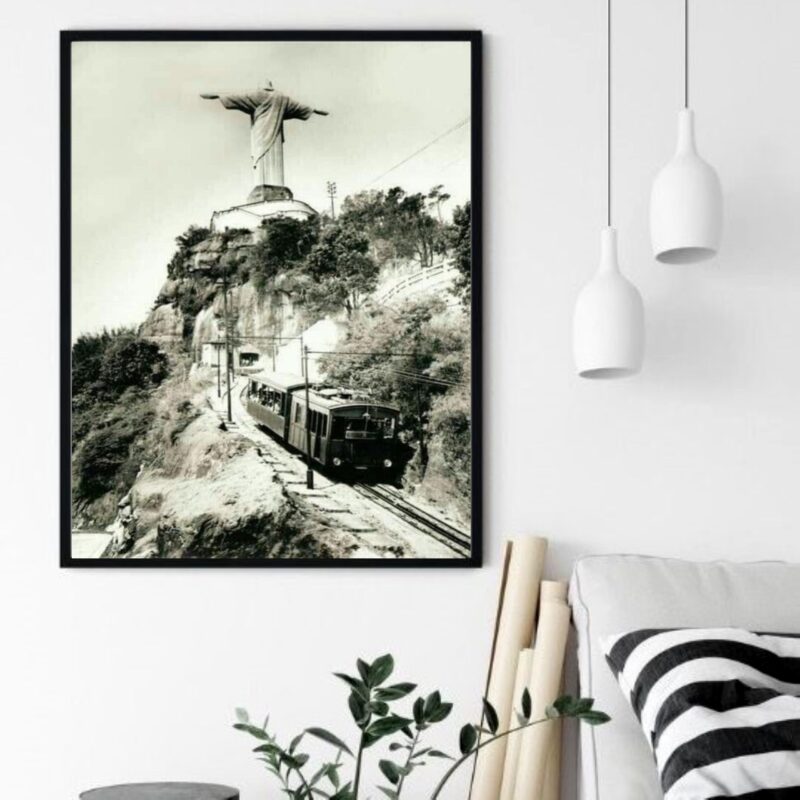 Quadro Decorativo Cristo Redentor Retro - 70x50 cm