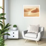 Quadro Decorativo Dunas Areia Dourado - 50x70 cm