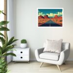 Quadro Decorativo Estrada Deserto - 50x70 cm