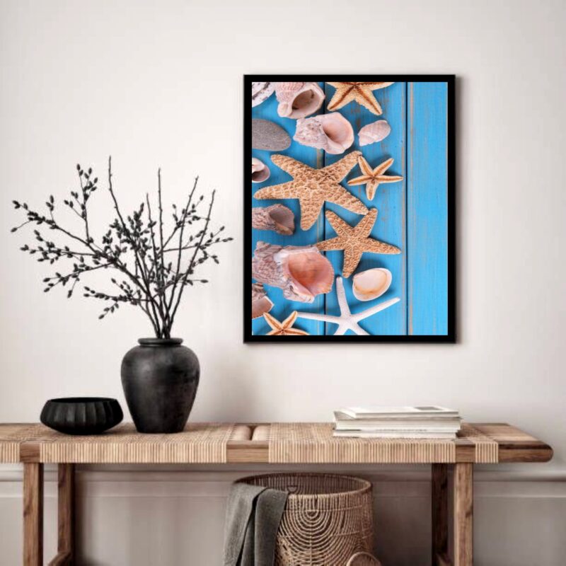 Quadro Decorativo Estrelas do Mar - 70x50 cm