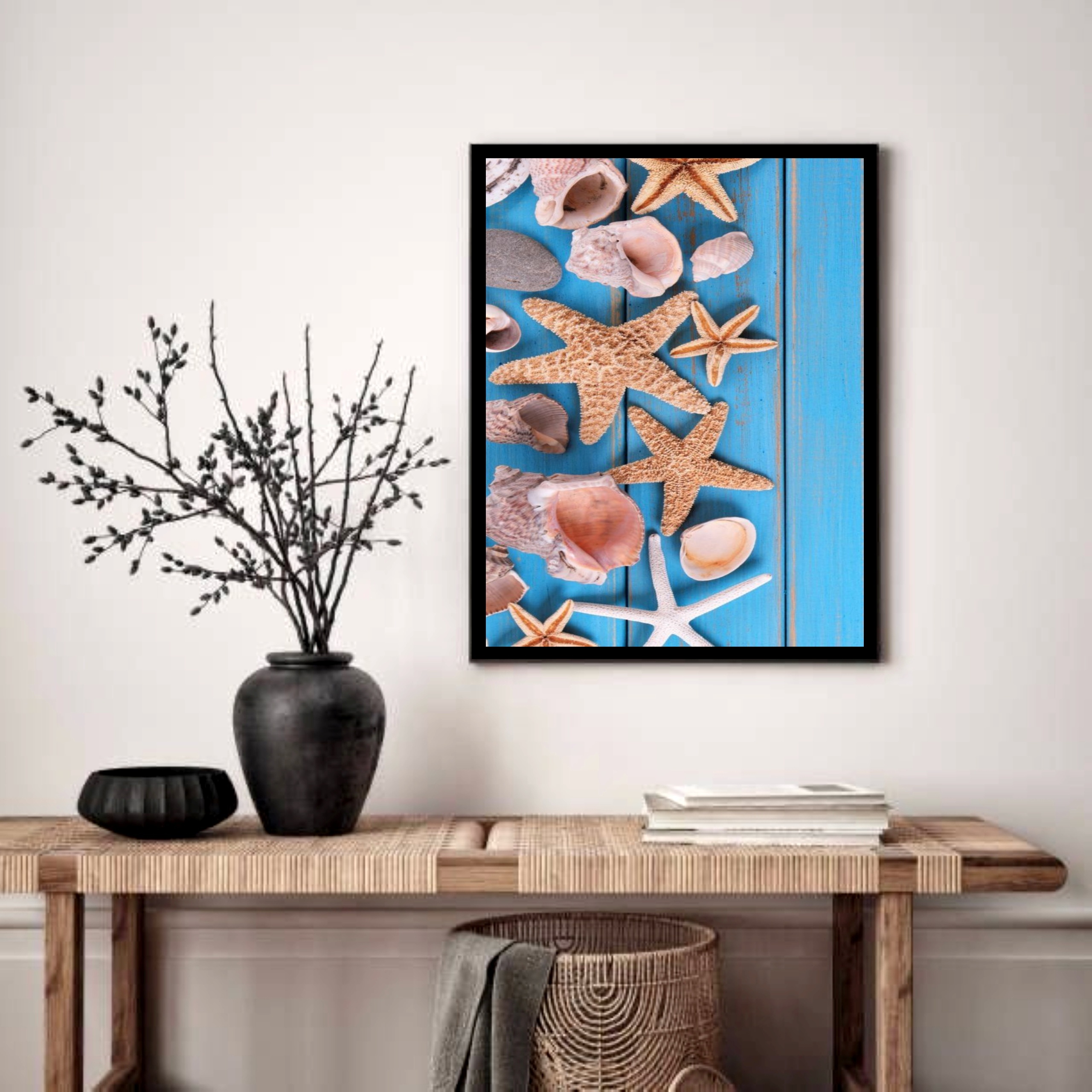 Quadro Decorativo Estrelas do Mar - 70x50 cm