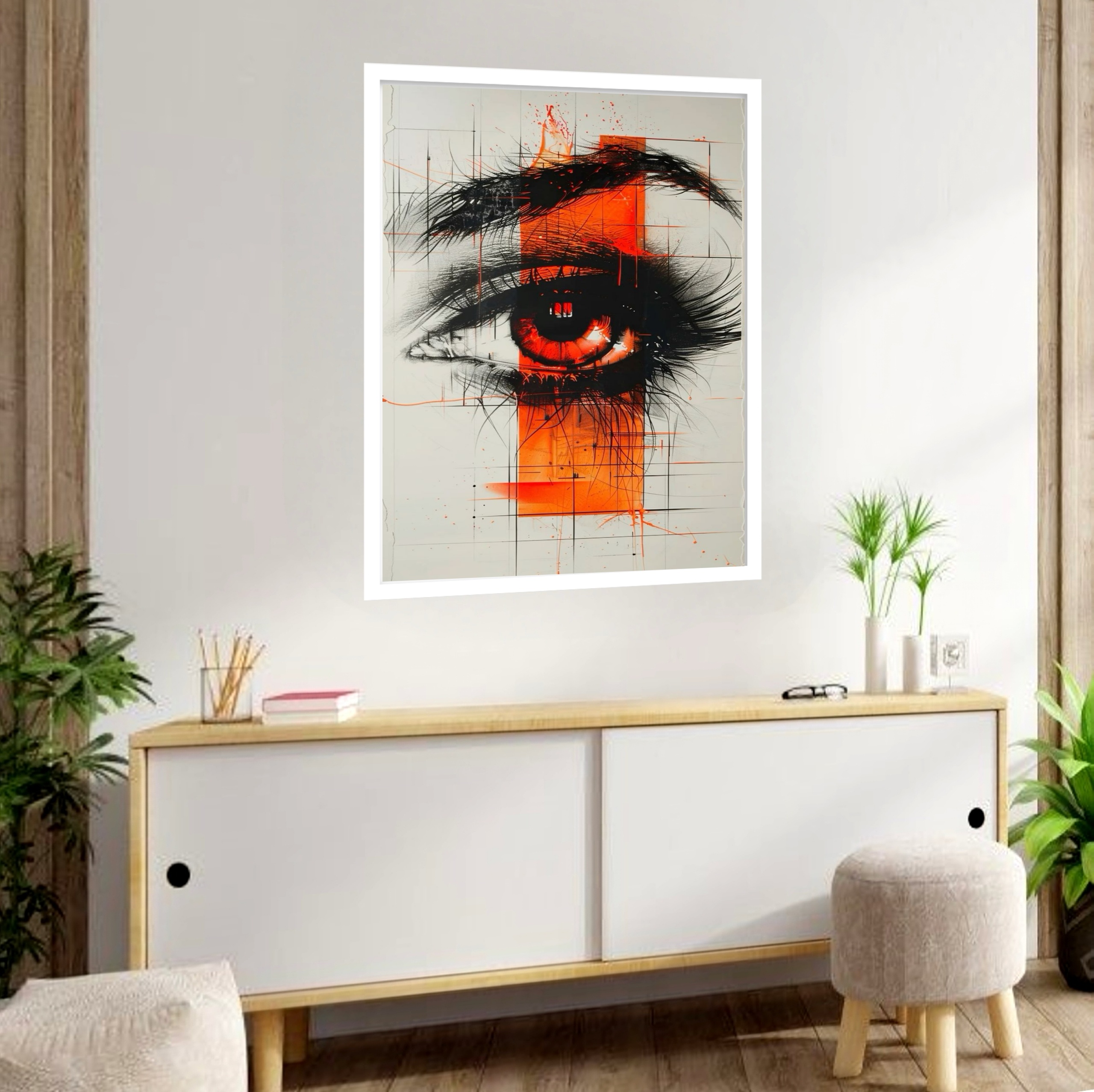 Quadro Decorativo Eyes Ai Art - 70x50 cm