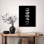 Quadro Decorativo Fases da Lua - 70x50 cm