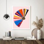 Quadro Decorativo Fashion Leque - 70x50 cm