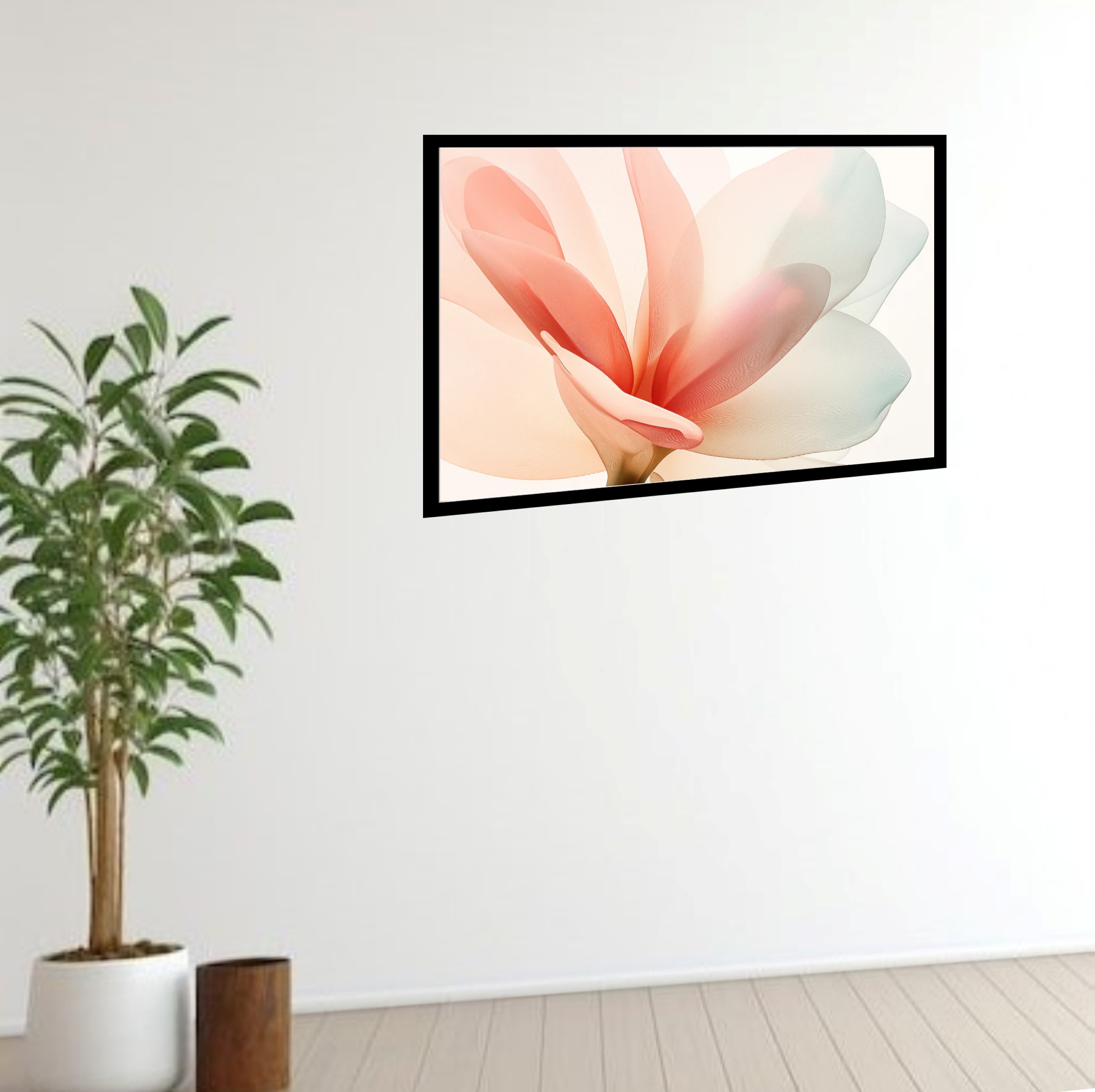 Quadro Decorativo Flor Pétalas Suave - 50x70 cm
