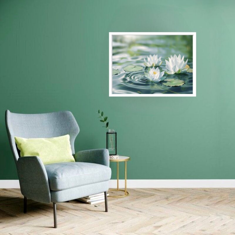Quadro Decorativo Flor de Lótus - 50x70 cm