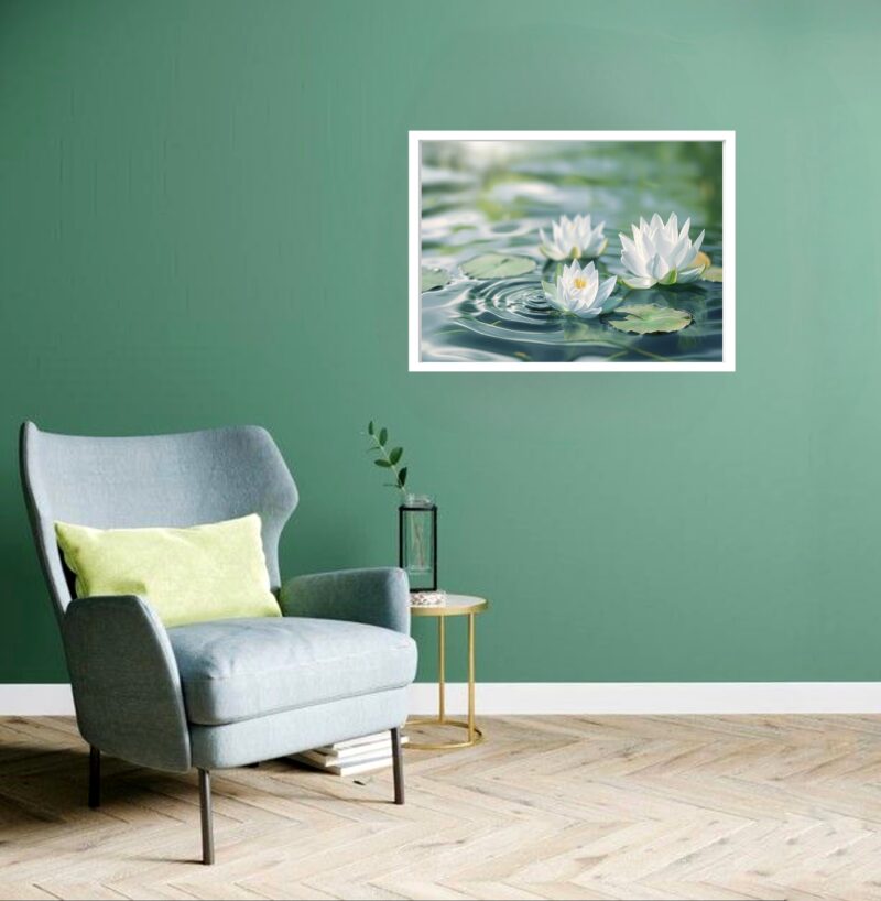 Quadro Decorativo Flor de Lótus - 50x70 cm