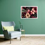 Quadro Decorativo Floral Tropical - 50x70 cm