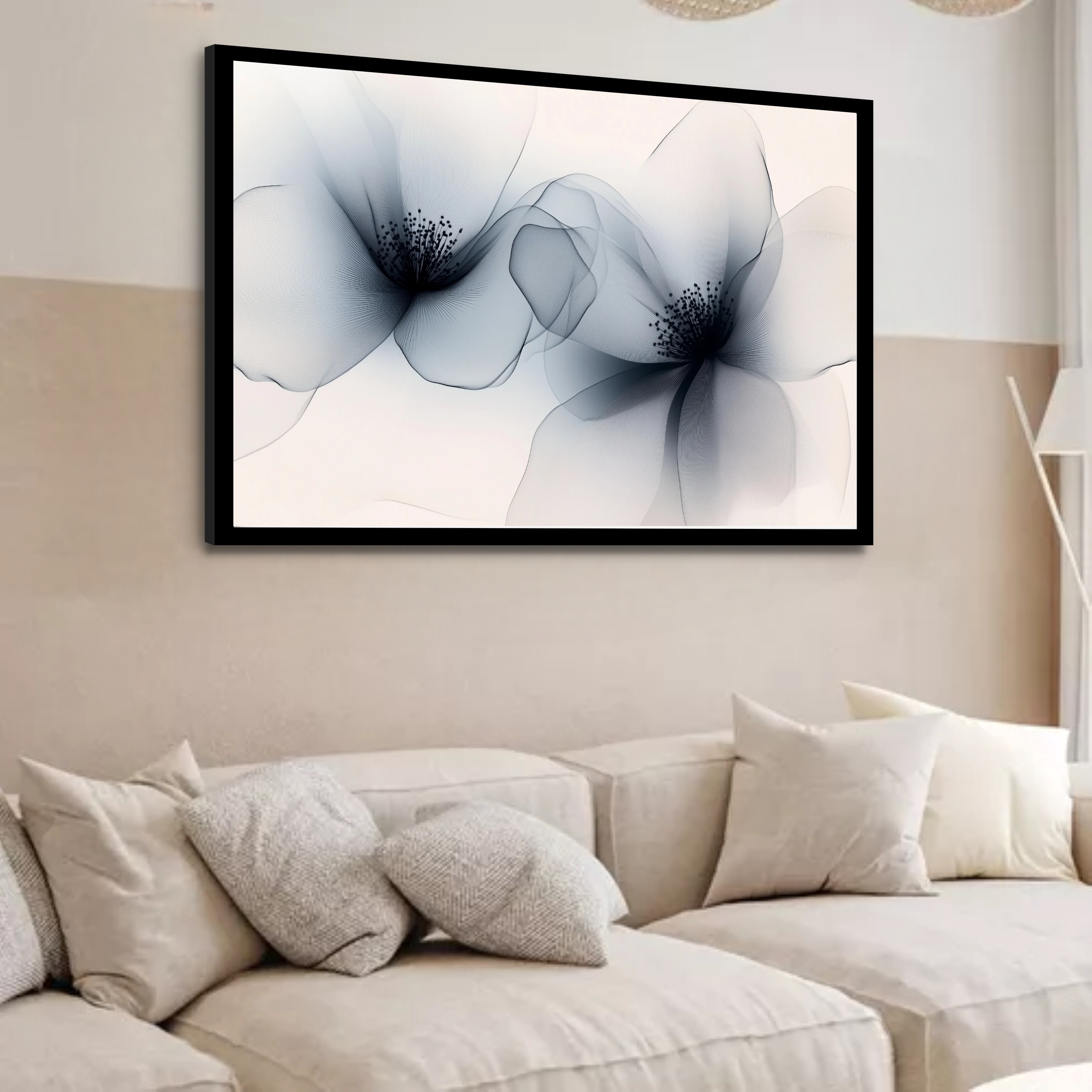Quadro Decorativo Flores Delicadas - 50x70 cm