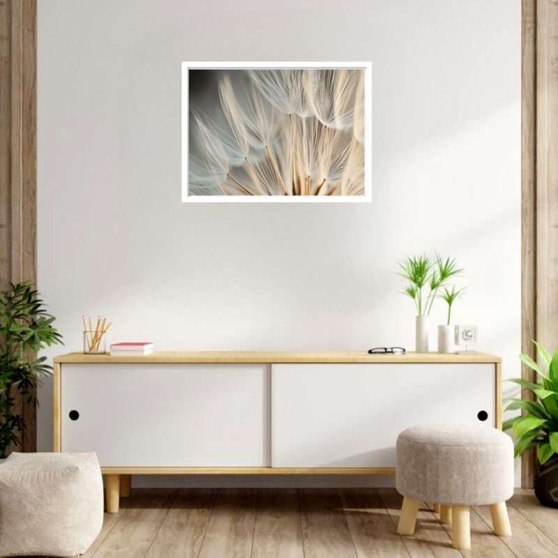Quadro Decorativo Flores Dentes-de-Leão - 50x70 cm