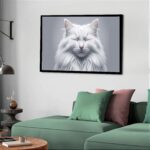 Quadro Decorativo Gata Olhos Fechados - 50x70 cm