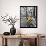Quadro Decorativo Guarda-Chuva Buquê Bosque - 70x50 cm