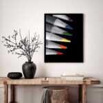 Quadro Decorativo Lápis Colorido - 70x50 cm