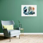 Quadro Decorativo Lobo Painel - 50x70 cm