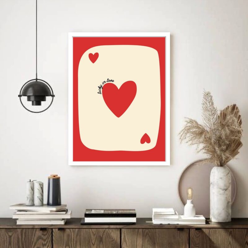 Quadro Decorativo Lucky In Love - 70x50 cm