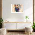 Quadro Decorativo Mandala Penas - 50x70 cm
