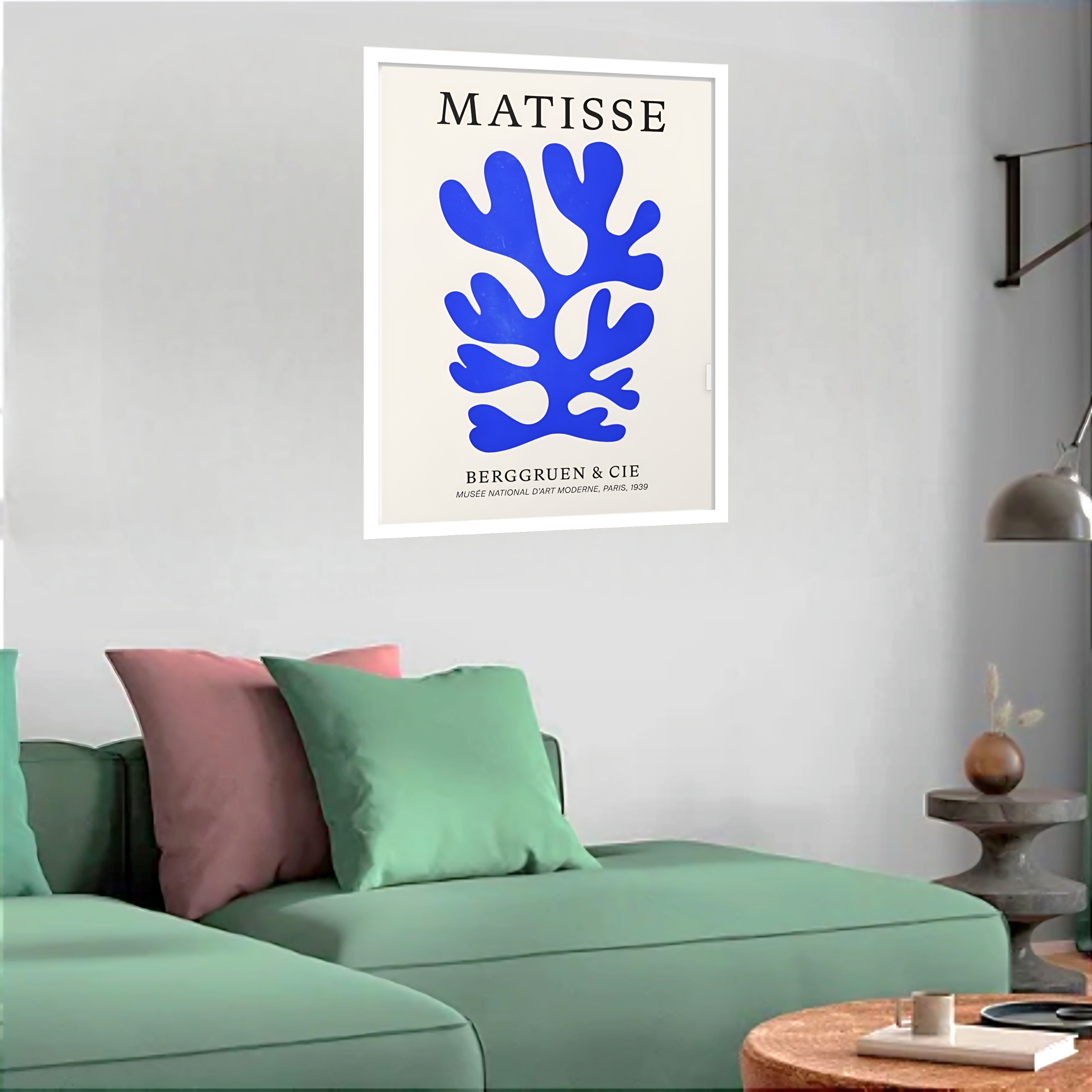 Quadro Decorativo Matisse Forma Azul - 70x50 cm