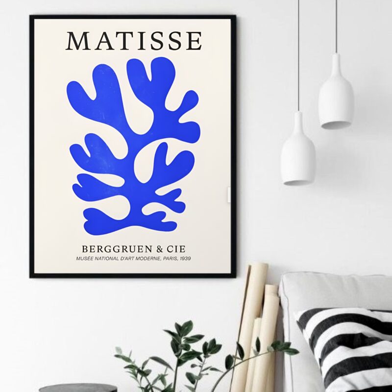 Quadro Decorativo Matisse Forma Azul - 70x50 cm
