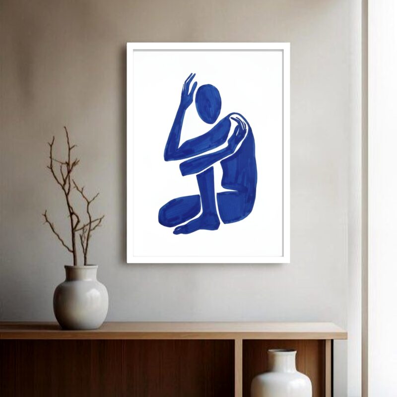 Quadro Decorativo Matisse Homem Azul - 70x50 cm