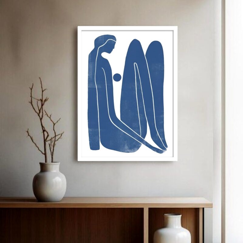 Quadro Decorativo Matisse Mulher Azul - 70x50 cm