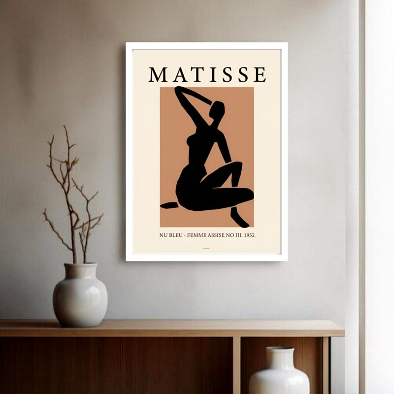 Quadro Decorativo Matisse Nu Bleu - 70x50 cm