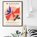 Quadro Decorativo Matisse Pássaros Coloridos - 70x50 cm