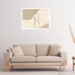 Quadro Decorativo Mulher Silhueta Abstrato - 50x70 cm