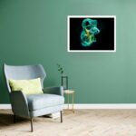 Quadro Decorativo Peixe Verde - 50x70 cm