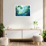 Quadro Decorativo Peixes Plantas Aquáticos - 50x70 cm