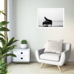 Quadro Decorativo Piano Beira Água - 50x70 cm