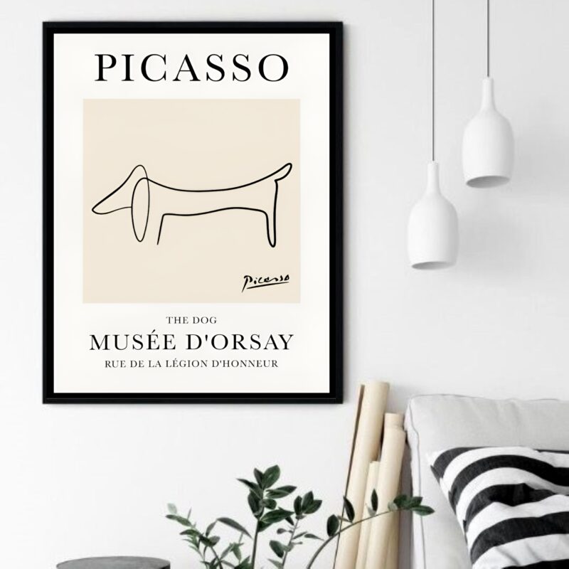 Quadro Decorativo Picasso The Dog - 70x50 cm