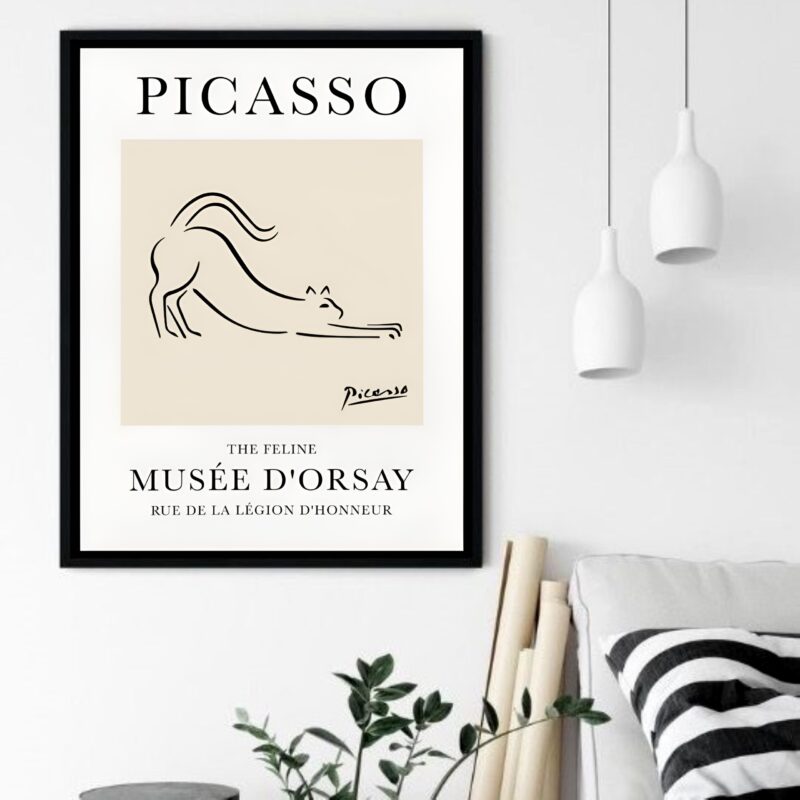 Quadro Decorativo Picasso The Feline - 70x50 cm