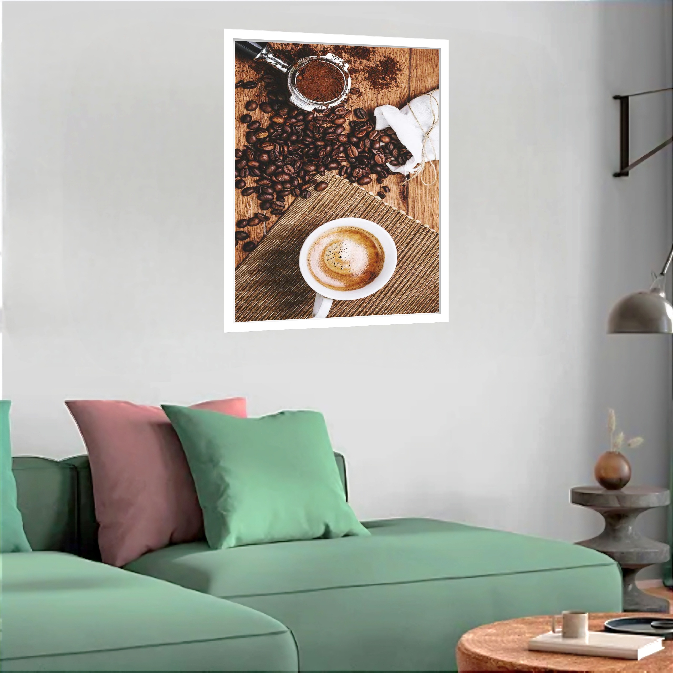 Quadro Decorativo Pó Grão Café - 70x50 cm