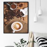 Quadro Decorativo Pó Grão Café - 70x50 cm