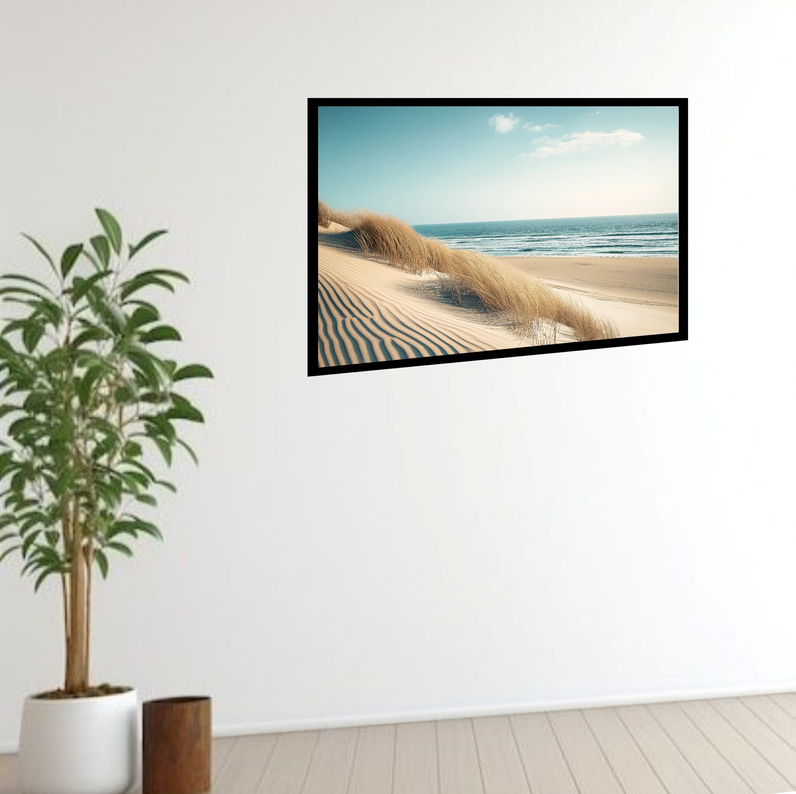 Quadro Decorativo Praia Areia Dourada - 50x70 cm