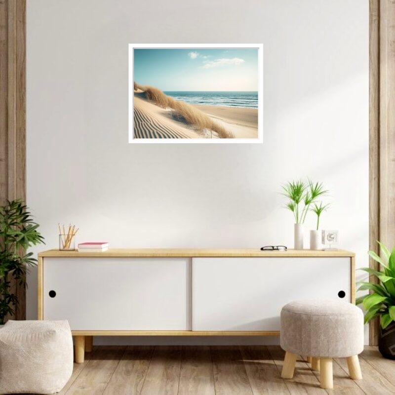Quadro Decorativo Praia Areia Dourada - 50x70 cm