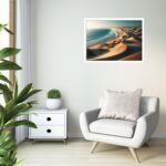 Quadro Decorativo Praia Duna Montanha - 50x70 cm