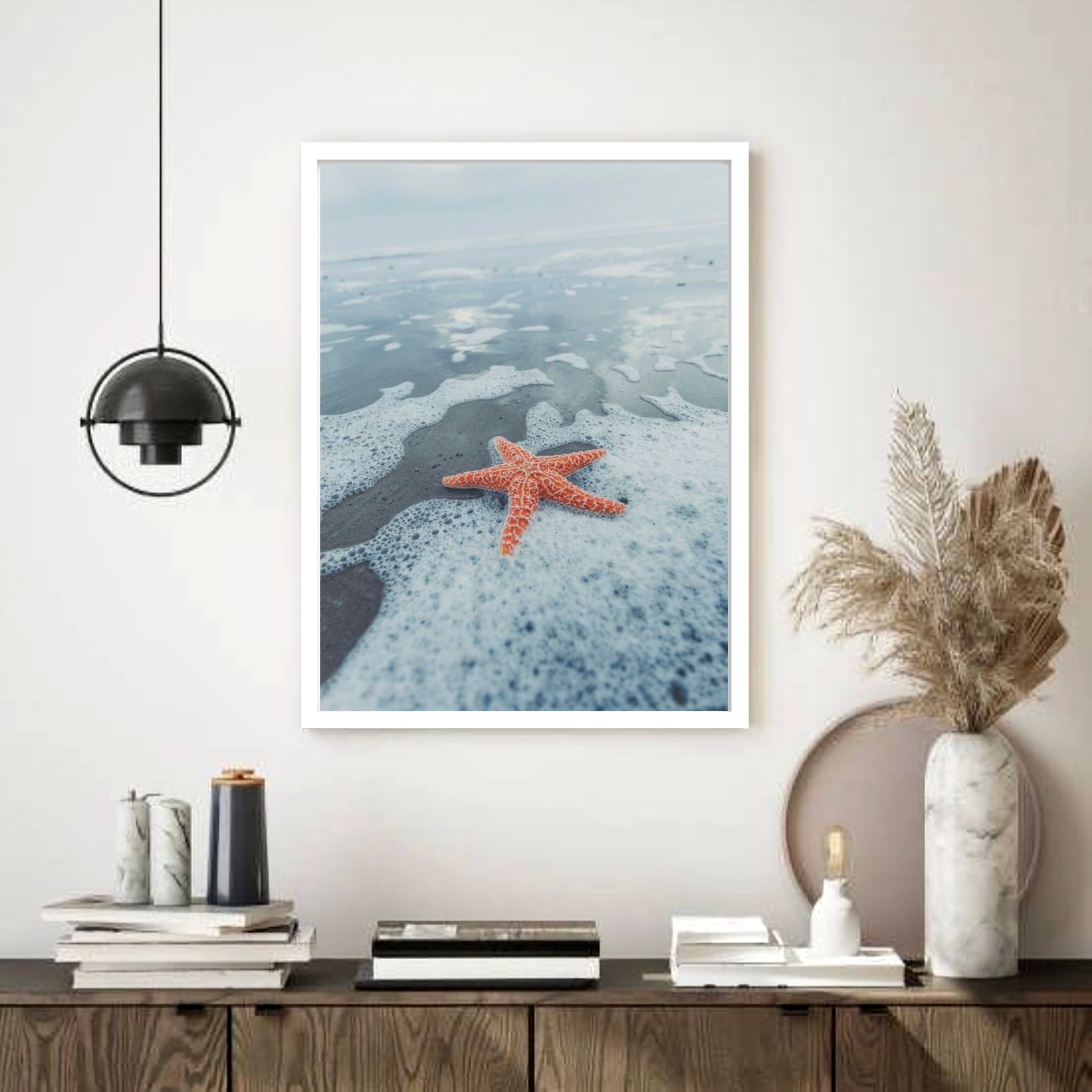 Quadro Decorativo Praia Estrela do Mar - 70x50 cm