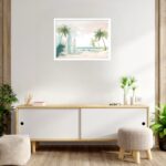 Quadro Decorativo Praia Pranchas Surf - 50x70 cm