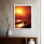 Quadro Decorativo Rio de Janeiro Pôr do Sol - 70x50 cm