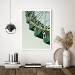 Quadro Decorativo Roda Gigante Vintage - 70x50 cm