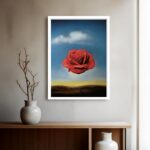 Quadro Decorativo Rosa Salvador Dalí - 70x50 cm