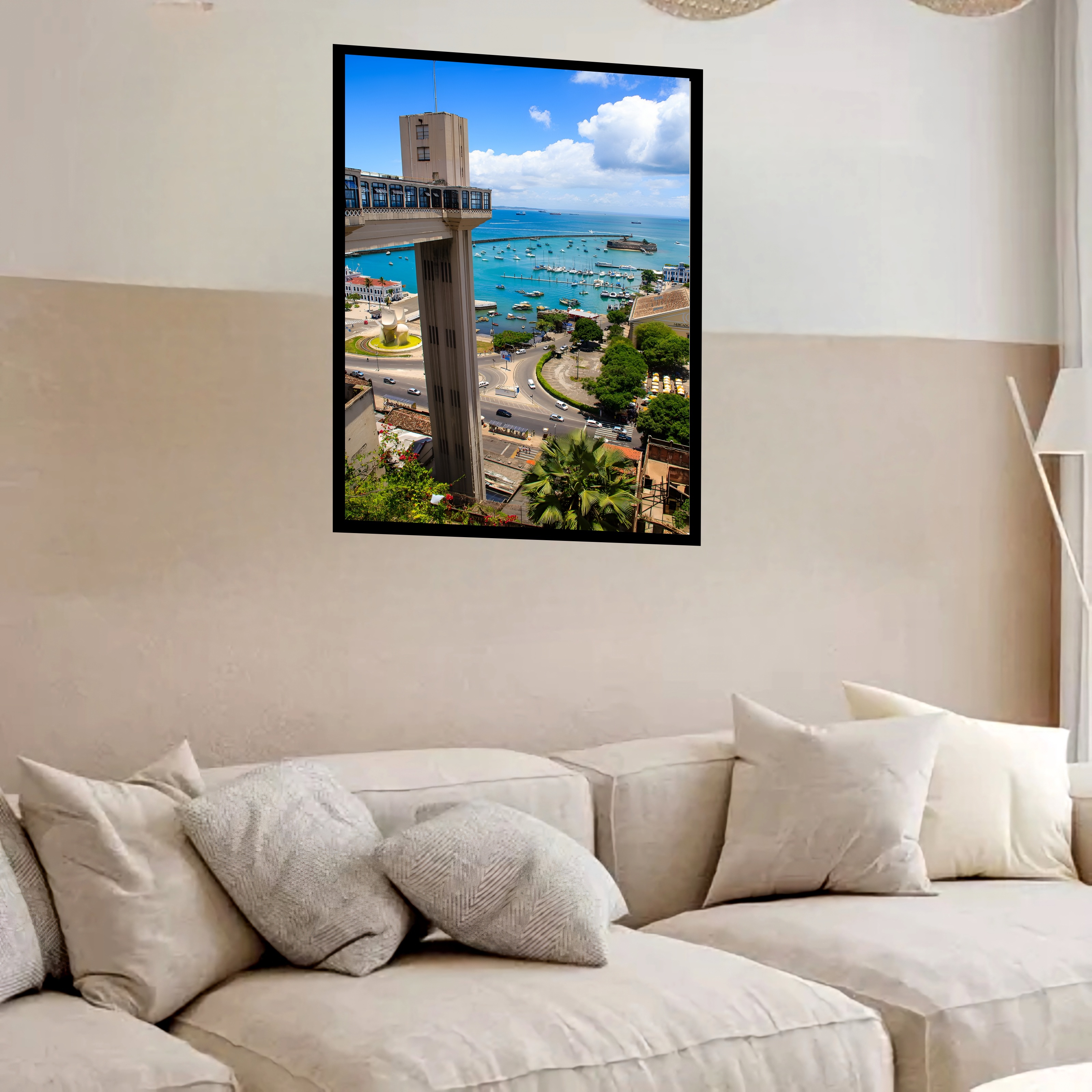 Quadro Decorativo Salvador Farol - 70x50 cm