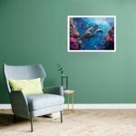 Quadro Decorativo Tartaruga Mar - 50x70 cm