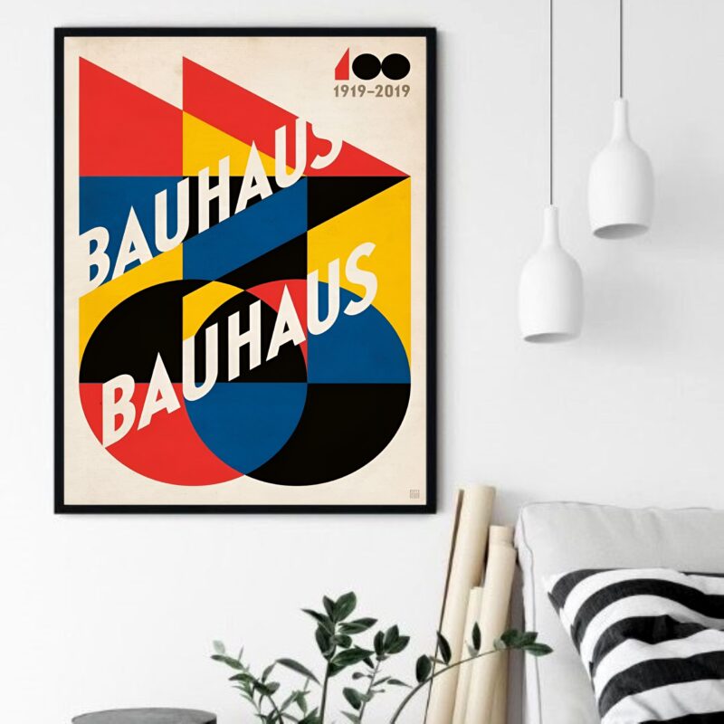 Quadro Decorativo Vintage Poster Bauhaus - 70x50 cm
