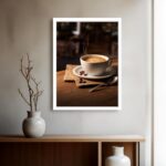Quadro Decorativo Xícara Café Quente - 70x50 cm