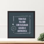 Quadro Lei Atração Afirmação Diária- 33x33 Cm