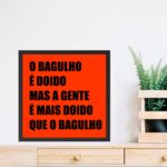 Quadro O Bagulho é Doido - 33x33 Cm