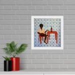 Quadro Quadrado Homem Boteco - 33x33 Cm